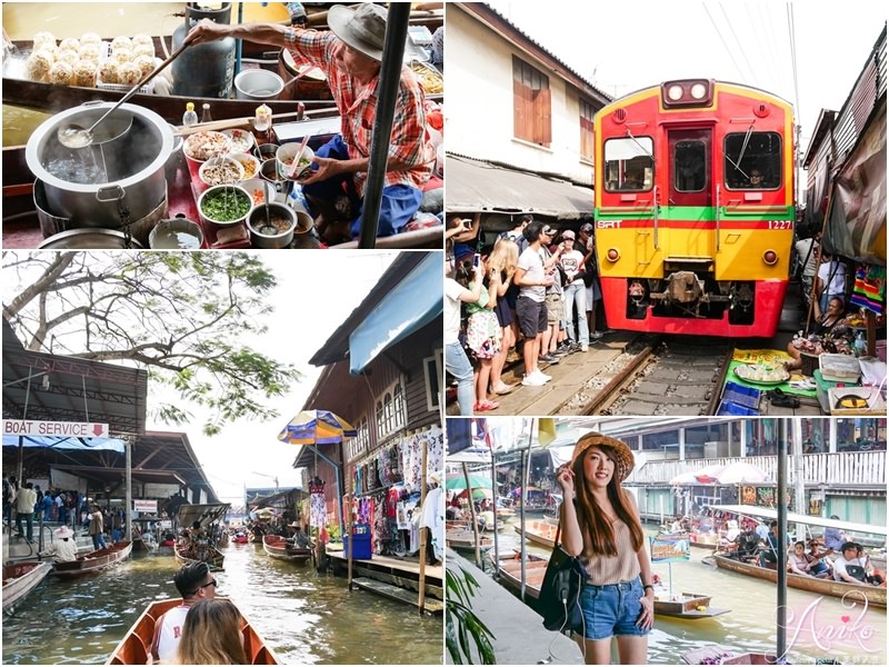 【曼谷自由行】丹能莎朵水上市場+樹中廟+美功鐵道市集。一日包車輕鬆玩