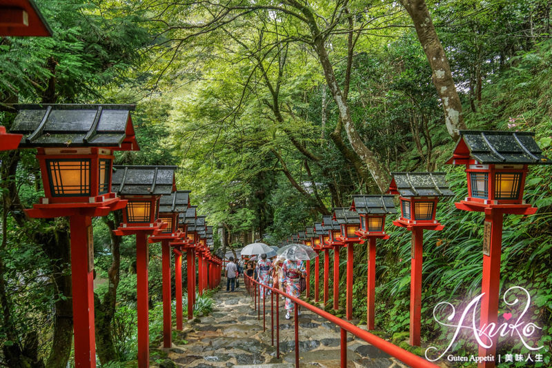 【2016❤京都】京都郊區的貴船神社+流水麵。路途遙遠但不來體驗絕對可惜的川床流水麵